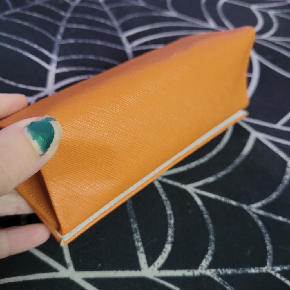 Tory Burch Orange Women's Eye Glass Case - Picture 4 of 6